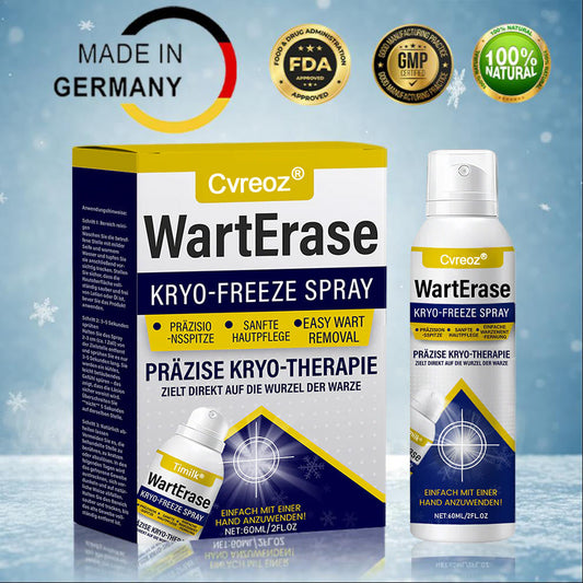 ❄️ Cvreoz® WartErase Cryo-Freeze Spray — Schnelle Entfernung von Warzen & Hautanhängseln